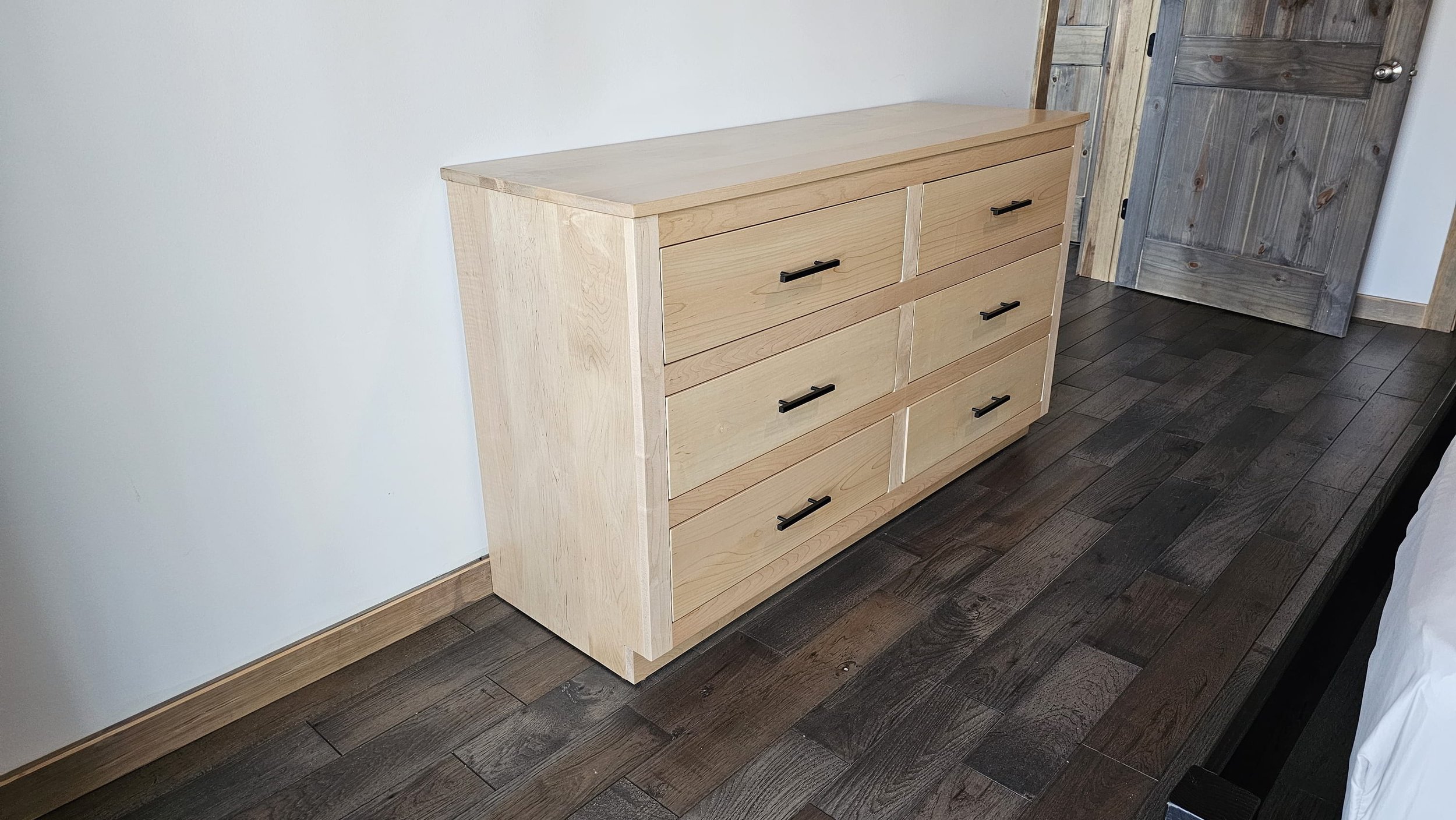 Modern Maple 6 Drawer Dresser — EZ Mountain Rustic Furniture